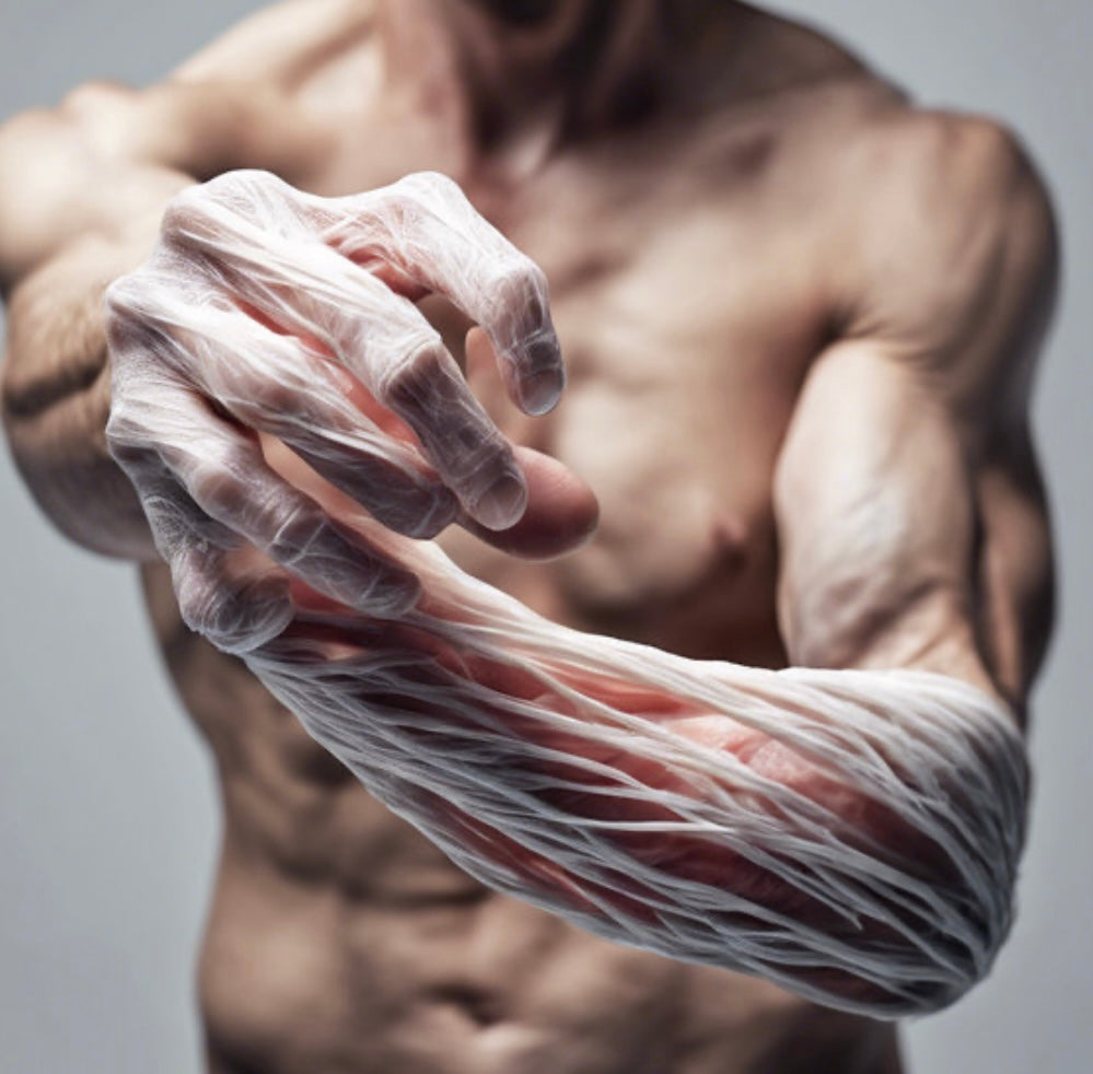 Fibras de colágeno en el cuerpo humano
